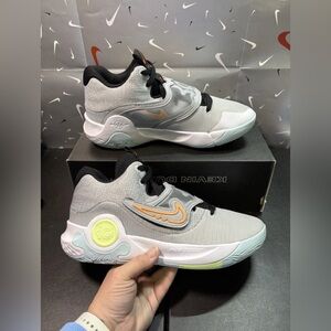 Nike KD Trey 5 X - Wolf Grey/White-Barely Volt